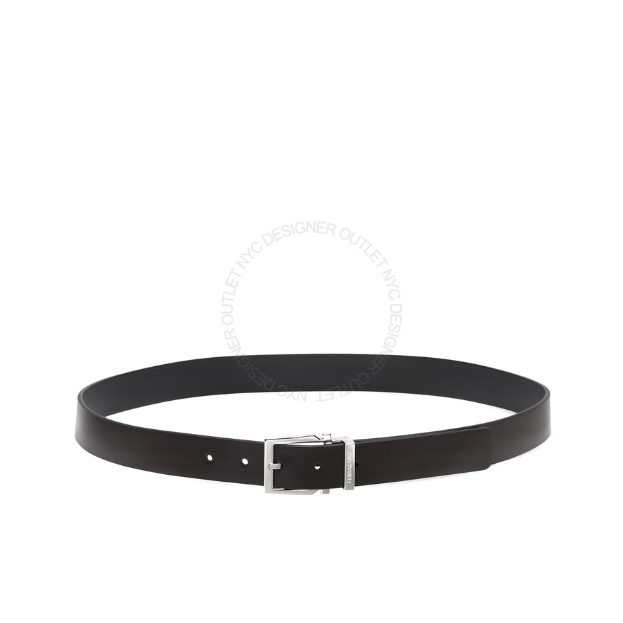 Ferragamo Black/Brown Leather Reversible Belt