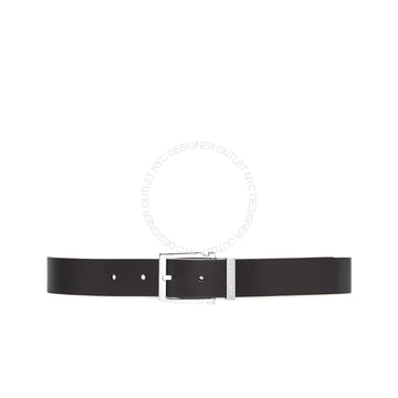 Ferragamo Black/Brown Leather Reversible Belt