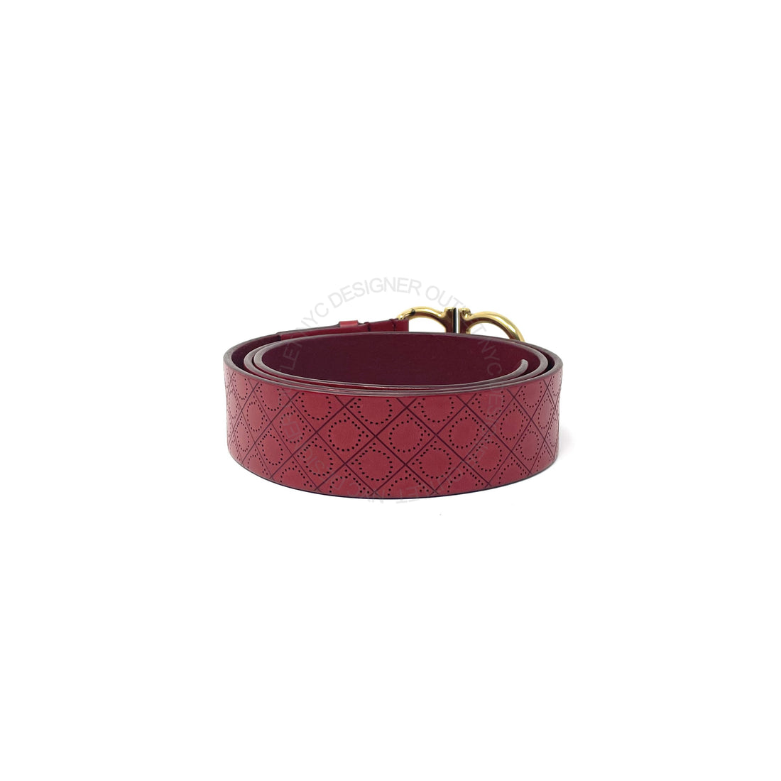 Ferragamo Red Leather Belt