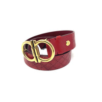 Ferragamo Red Leather Belt