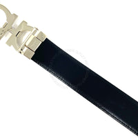 Ferragamo Black Adjustable Leather Belt