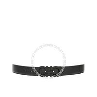 Ferragamo Black/Brown Leather Adjustable and Reversible Belt