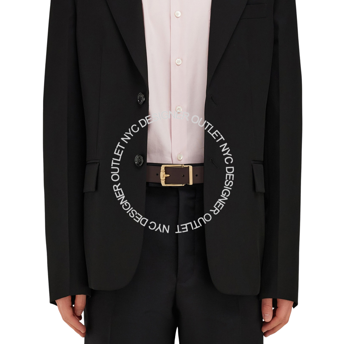 Ferragamo Black/Brown Leather Adjustable and Reversible Belt