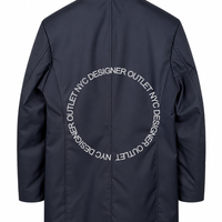 Moorer Bond Waterproof Down Jacket – Navy Blue with Retractable Hood