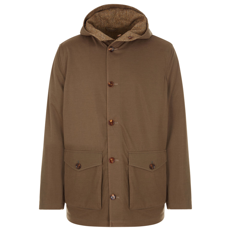 Kired By Kiton Reversible Coat W Hood