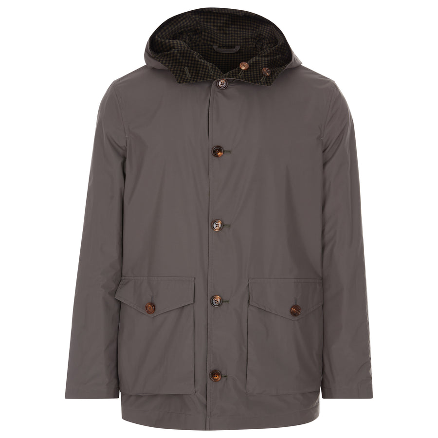 Kired By Kiton Reversible Coat W Hood