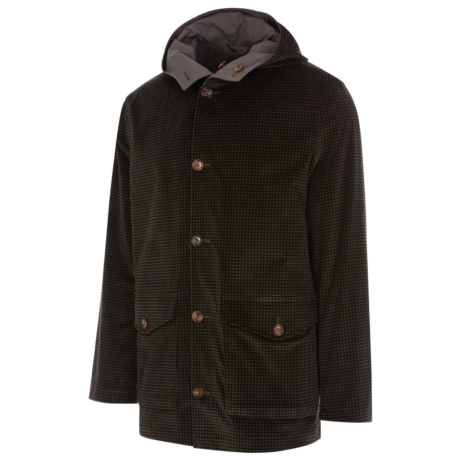 Kired By Kiton Reversible Coat W Hood