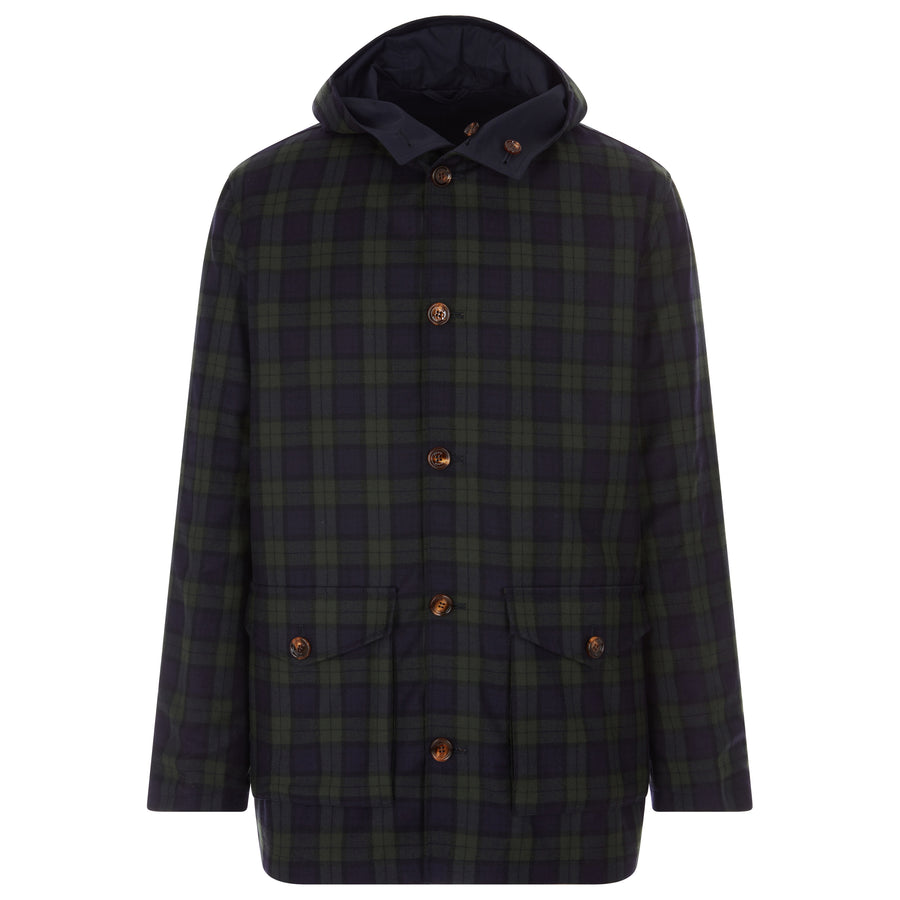 Kired By Kiton Reversible Coat W Hood