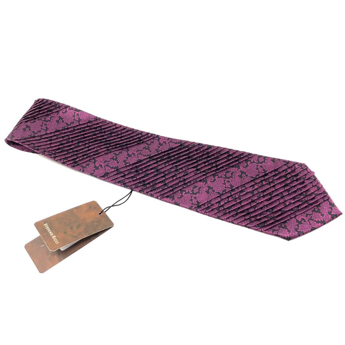 Stefano Ricci Mens Pleated Silk Tie