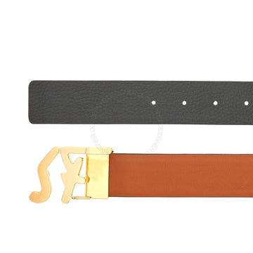 Ferragamo Black/Brown Leather Belt