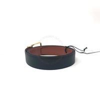 Ferragamo Black Leather Adjustable & Reversible belt