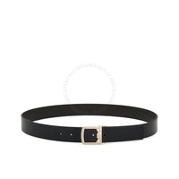 Ferragamo Black Leather Adjustable belt