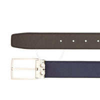 Ferragamo Blue/Brown Leather Adjustable belt