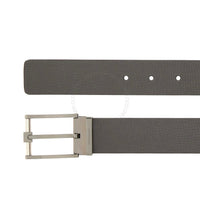 Ferragamo Black/Grey Leather Adjustable belt
