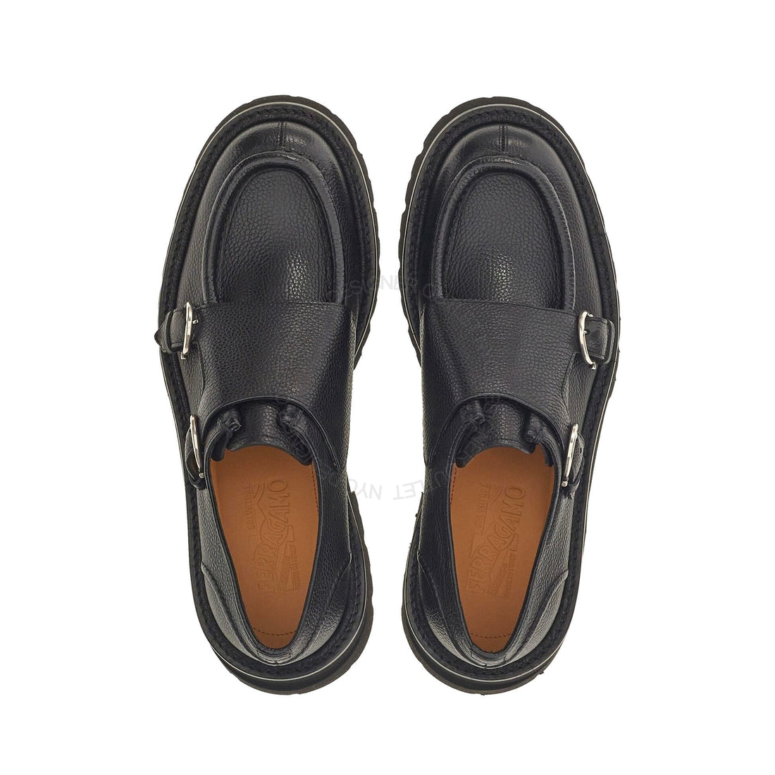 Ferragamo Gionny Double Monk-Strap Loafers