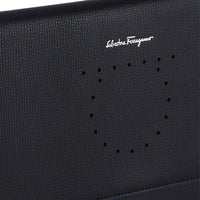 Ferragamo Leather Wallet w/ Strap