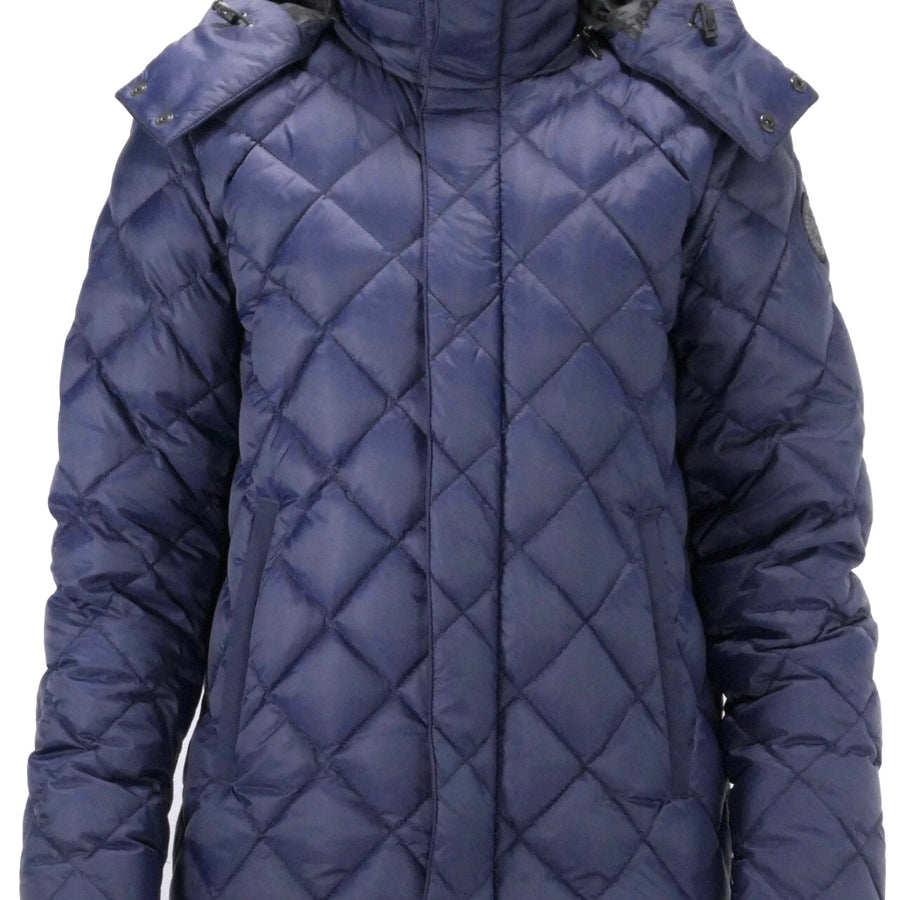 Hendriksen slim fit shop quilted down coat